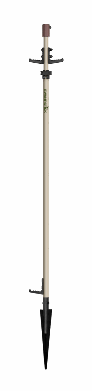 Swamp Stick Ultimate Motion/Gear Hanging Utility Pole. This pole is a combination of the original lite and marsh motion poles for ultimate versatility. Corn Stalk Tan