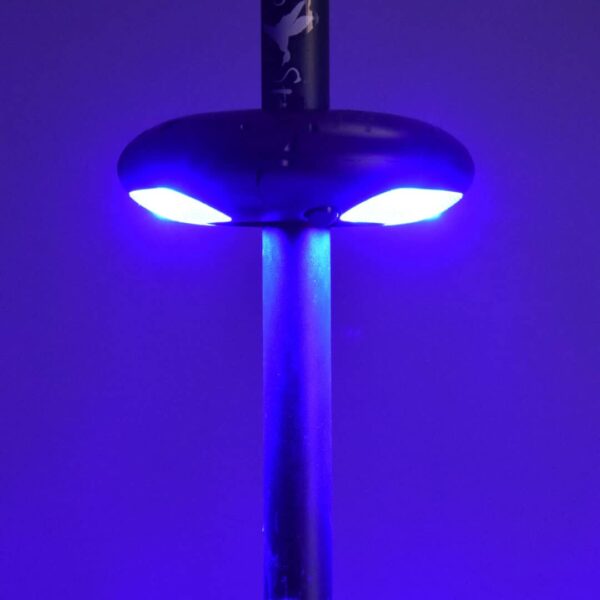 Blue Snap Light mounted to the Swamp Stick