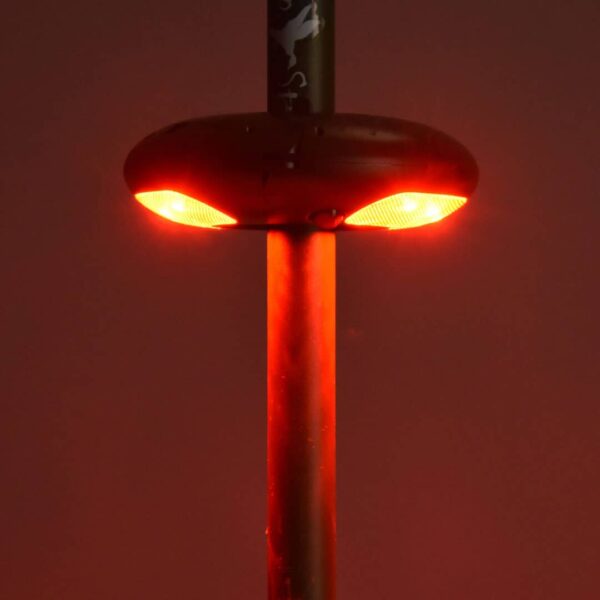 Red Snap Light mounted to the Swamp Stick