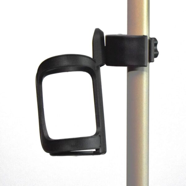 Adjustable Universal Water Bottle/Drink Holder mounted to the Swamp Stick