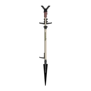 Gear Up with Swamp Sticks Turkey Monopole featuring the the V-yoke gun rest that will allow you to take steady, ethical shots from early any position. Corn Stalk tan.